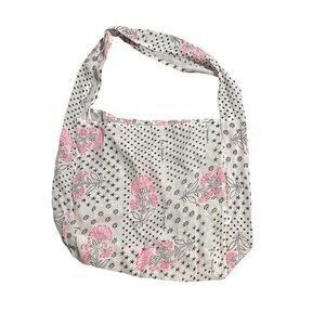 Beautiful Free People Large Reusable Shopping Tote Shoulder Bag Print Gauzy Boh